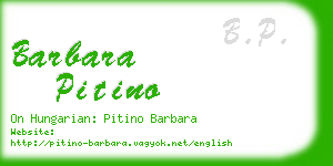 barbara pitino business card